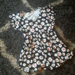 Womens Ruffled Babydoll Top - Small